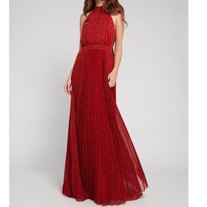 Alice & Olivia Kelissa halter leopard maxi dress